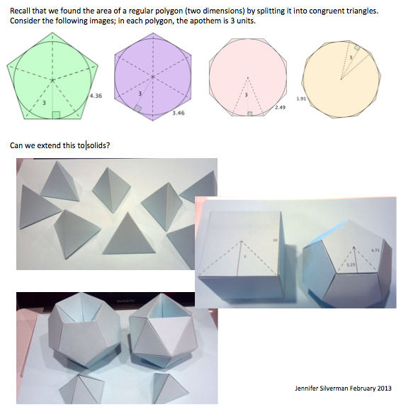 3-D extension of dividing a polygon into triangles.